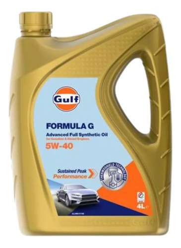 Lubricante Gulf Formula G 5w40 - 4 Litros  100% Sintetico