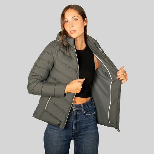 Chamarra Gorro Desmontable Mujer Dw89-pol7340 Greenlander® | Meses sin interés