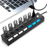 Multi Puerto 7 Puertos Hub Usb 2.0 Con I