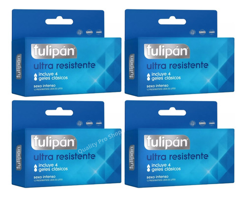 Preservativos Tulipán Ultra Resistente 4 Cajas X12 Variantes