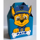 Cajitas Temáticas De Paw Patrol Chase Para Mesa De Dulces