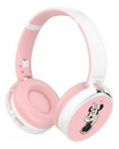 Audífono Bluetooth Minnie Mause Niña Infantil Mq950 Blanco 