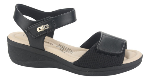 Sandalia Comfortflex Mujer 2388403 Negro Casual