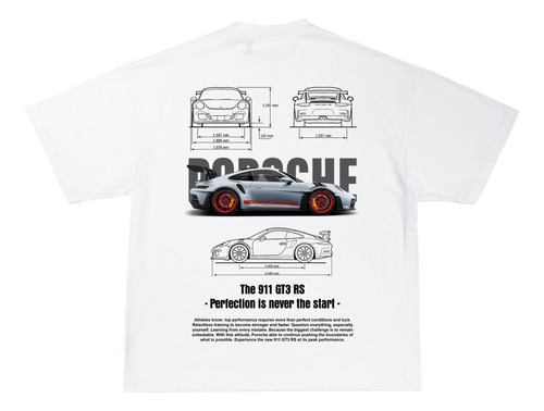 Playera Porsche 911 Oversize Vintage