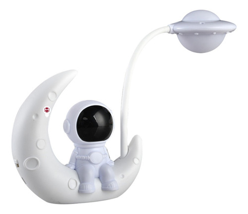 Lampara Led Escritorio Flexible Luna Astronauta Recargable