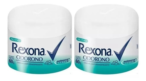 Odorono Rexona Desodorante Antitranspirante En Crema X 2 