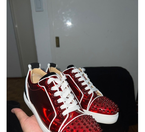 Tenis Christian Louboutin Rojo (charol)