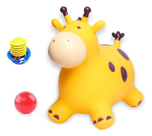 Juguete Inflable Con Forma De Caballo Que Rebota, Espeso Y B