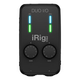 Interfaz De Audio Ik Multimedia Irig Pro Duo I/o 100v/240v Negra