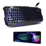 Teclado Multimídia Action Gamer Iluminação Por Leds 3 Cores