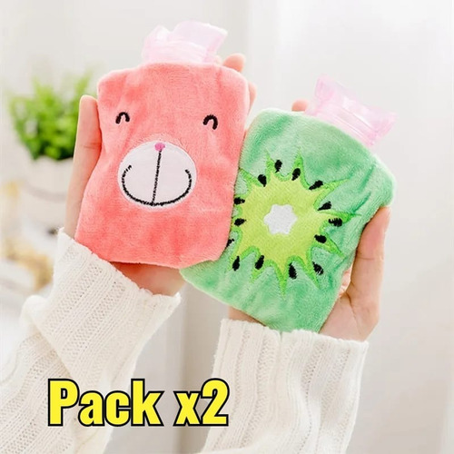 Pack X2 Mini Guatero Kawaii Bolsa Agua Caliente Manos Dolor