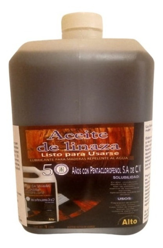 Aceite De Linaza Hervido Para Embellecer Maderas 3 Litros 