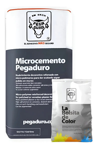 1 Microcemento Pegaduro Y 1 Bolsita De Color | Envío gratis