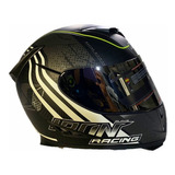 Casco Moto Integral Iron Storm Blanco Mate Deportivo Dot