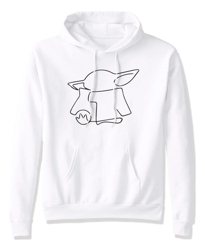 Sudadera Star Wars Maestro Jedi Yoda Silueta Lineas