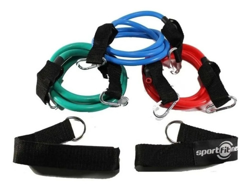 Bandas Tubulares X3 Agarre Metalico Sportfitness Gym Deporte