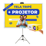 Kit Datashow Data Show Retro Projetor 1 + Tela 120 + 1 Tripé