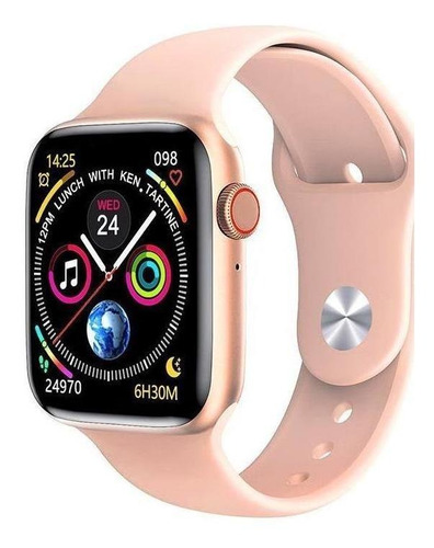 Smartwatch Microwear W26 1.75  Caja De  Aleación De Zinc  Oro Rosa, Malla  Rosa