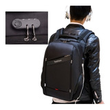 Mochila Antirrobo Candado Impermeable Usb Porta Notebook