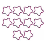 10 Mosquetón En Forma De Estrella De Cinco Puntas, Rosa