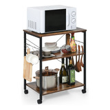 Monibloom Soporte De Cocina Para Microondas Con Ruedas, Car.