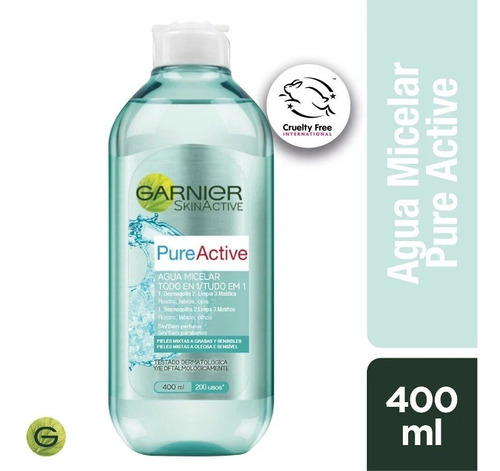 Agua Micelar Todo En 1 | Piel Mixta A Grasa | Garnier 400ml