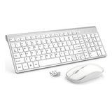 Teclado Y Ratón Inalámbricos Compatible Con iMac, Mac, Pc, P