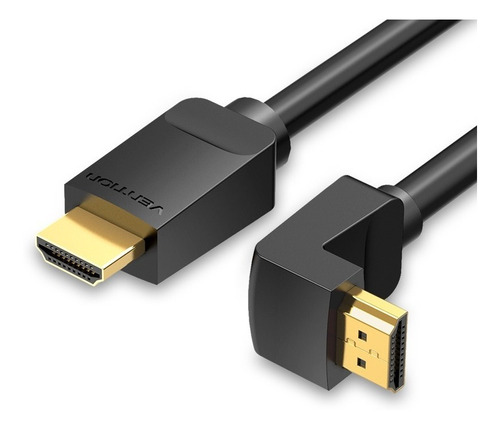 Cable Vention Hdmi Certificado Codo 270° En L - Ultra Hd 4k 60hz 3 Metros 18 Gbps Hdr Arc - Aaqbi