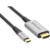 Ezquest Usb C A Hdmi 4k 60hz Cable (2.2 Pies) Con Hdr, Nylon