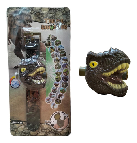 Reloj Niño Proyector Con 24 Imagenes Dinosario T-rex 3d Lz