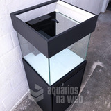 Aquário Cubo Completo 50x50x40 Vidro 8mm Com Móvel E Sump