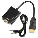 Cabo Conversor Hdmi Para Vga Full Hd 1080p Alta Performance