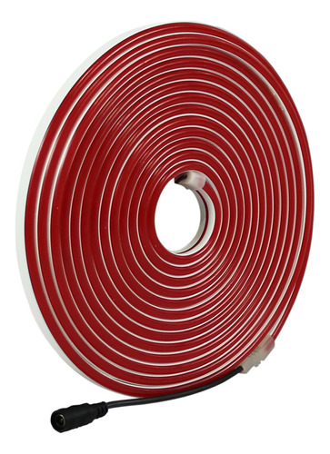 Tira Neon Led Flexible 5 Metros Color Rojo, Sin Driver, 12v.