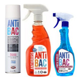 Pack Antibac Limpia Hornos, Antigrasa, Limpiavidrios 