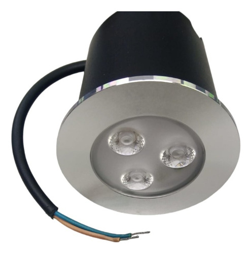 Balizador Spot Led Embutir Chão Piso Jardim 3w Quente Bivolt