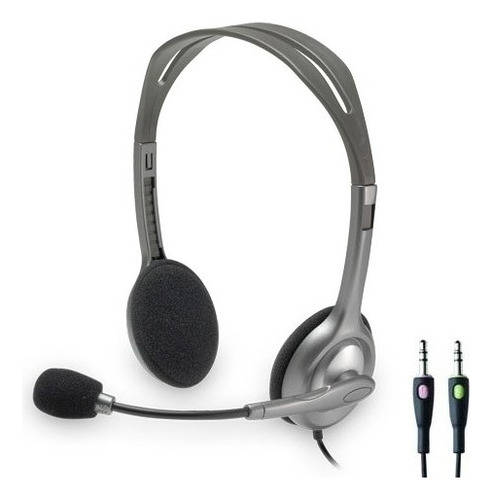 Fone De Ouvido P2 Microfone Headset Logitech H110