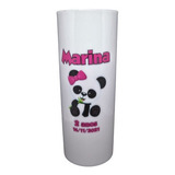 Kit 40 Copos Long Drink Personalizado Panda Rosa