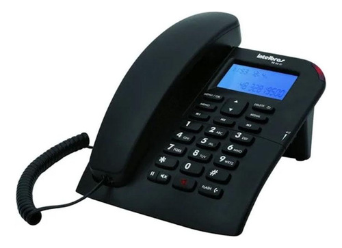 Telefone De Mesa Intelbrás Viva Voz C/bina Preto