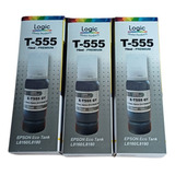 Pack 3 Tintas Gris Compatibles Premium T555 L8160 L8180