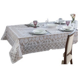 Toalha De Mesa 4 Lugares De Renda Tulipa Palha 1,60 X 1,60m