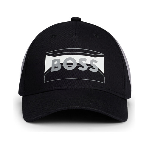 Gorra Boss De Sarga De Algodón Con Logo En Contraste