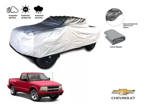 Lona Gruesa Felpa Cubre Camioneta Pickup Chevrolet S10 03