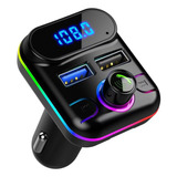 Transmisor Fm Para Radio De Coche 2 Usb Y Tft Con Bluetooth