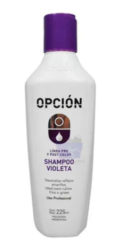 Shampoo Matizador Violeta Cabello Rubios Grises Opcion 225ml