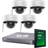 Kit Seguridad Ip Hikvision Dvr 8 + 4 Camaras Wifi 2mp + 1tb