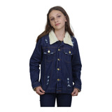 Jaqueta Jeans Feminina Infantil Menina Tendencia De Pelinho