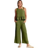 Conjunto Casual De Chaleco + Pantalón Para Mujer