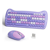 Combo De Mouse De Teclado Inalámbrico, Teclado Inalámbrico C