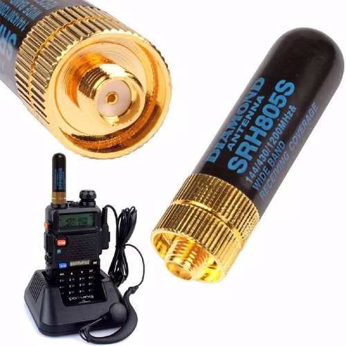 Mini Antena Baofeng Uv-5r Vhf Uhf Handy Bibanda Diamond Srh