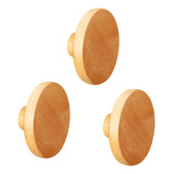 Ganchos De Pared De Madera Hechos A Mano 7,5 Cm De Diámetro